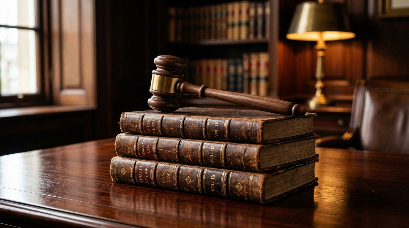 Legal Books and Gavel